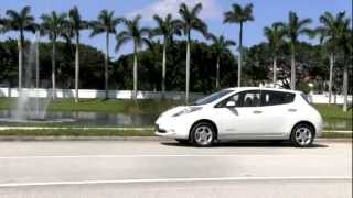 2011 Nissan Leaf Electric Vehicle Glacier Pearl Autos of Palm Beach