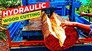 Best Wood Cutting Tricks - How to use a hydraulic wood cutter for the best results | Agro techseries