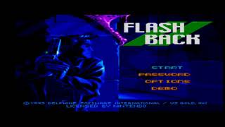 Flashback [Super Nintendo - intro | music | demo gameplay]