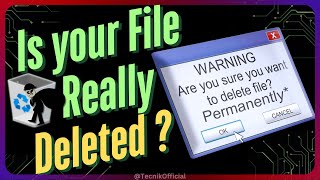 🗑️How to really *Permanently* delete a file  (Safe/Tested) ✅