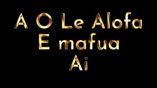 Leaso Tasi Saufoi - A O Le Alofa E Mafua Ai (Official Audio)