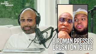 Birdman PRESSES Druski on IG Live | "Birdman Calls To ADDRESS Things, Not Skits"