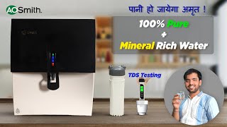 A.O. Smith X6+ RO+SCMT Water Purifier Review & Demo | Baby Safe & Alkaline Water With Elegant Style