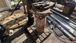 Progress on the outside metal working station 