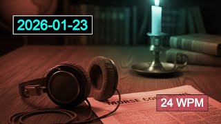 Morse Code News | 2026-01-23 | 24wpm