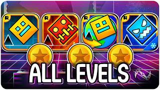 Every Geometry Dash Level! ALL COINS! (GD, Meltdown, World, Subzero)