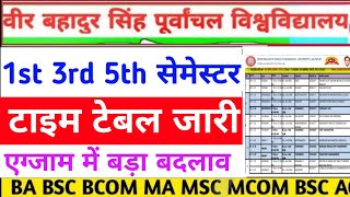 Vbspu Time Table 2025 देखे|Vbspu Exam Date 2025|Vbspu Time Table 2025|Vbspu Ba Time Table 2025