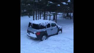 Honda Element Snow Playing..Deconstruction?DIY On The Cheap ..NewBrunswick Canada winter boredom