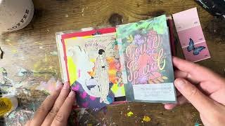 Chatty journal with me, art journaling, junk journal, sobriety and other life updates