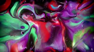 1-Hour 4K Psychedelic Liquid Loop: Slow-Moving Ink Flow VJ Background | Meditative Visuals