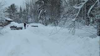 Double Whammy Pt 2, 30 Dec 2012 Snowstorm in Maine (NOREASTER)
