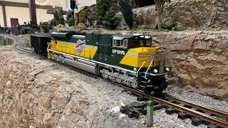 MTH G Gauge “C&NW” & “UP” SD70ACE’s  Running on The CNYLSRS Layout 