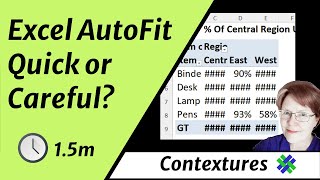 Quick Tip: Excel AutoFit - Quick or Careful