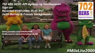 702 kHz DZAS-AM Sign-on (5/7/2005)