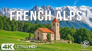 French Alps 4K – Alpine Serenity, Snowy Peaks, Crystal Lakes & Timeless Mountain Beauty
