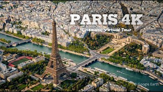 Paris From Above in 4K • Breathtaking Aerial Tour with Ambient Music