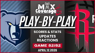 🔴LIVE - Memphis Grizzlies vs Houston Rockets - Play-By-Play & Reactions (4/12/26)