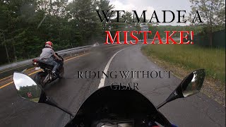CBR 600RR & GSXR 750 GET CAUGHT IN THE RAIN
