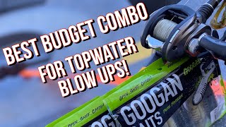 Topwater bass fishing blowups on the Abu Garcia Jordan Lee baitcaster combo with the Googan Toad