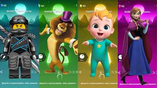 Lego Ninja 🥷 vs Alex Lion 🦁 vs Cute Baby 👶 vs Anna ❄️  Tiles Hop EDM Rush Battle