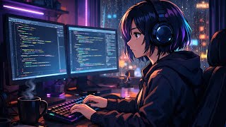 🔴 LIVE Dark Ambient Synthwave for Coding — Deep Focus Flow State [Syntax & Chill]