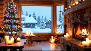 Warm Cabin, Cold Snow | Relaxing Music for Deep Sleep