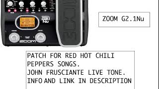 Red Hot Chili Peppers collection/Frusciante zoom g2.1 nu