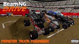 BeamNG.drive Ep09 - Monster Madness Houston TX - #monstertrucks #beamng #monsterjam