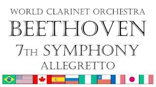 Beethoven's Allegretto (7th Symphony) - World Clarinet Orchestra
