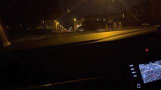 Driving school at night
