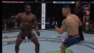 Chris wiedman breaks his leg vs Uriah Hall UFC 261