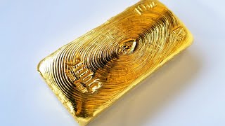 Lithic's 1st 10oz. Hand Poured Gold Bar