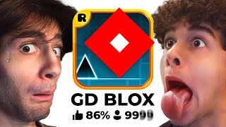 We Tried Geometry Dash In ROBLOX (torture)