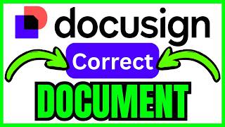 How To CORRECT A DOCUMENT In Docusign (QUICK & EASY) 2026