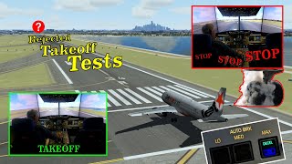 A320 Rejected Takeoff Tests | Will We Stop in Time ? | YSSY Runway 34R | Full-size Home Cockpit