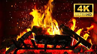 3 Hour Fireplace 4K 🔥 Cozy Crackling Fire Sounds for Sleep, Relaxation & Focus (No Music)