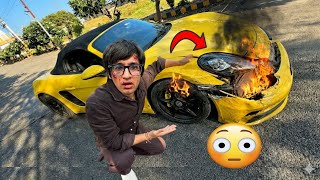 Sourav Joshi Ke Car Kharnak Accident Ho Gaya 😲 @souravjvlogs #trending #viral