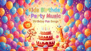 Happy Birthday Party Background Music for Kids 🎉 | Fun Cartoon Celebration Songs