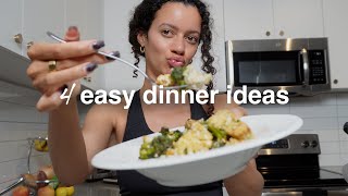 Weeknight Dinner Ideas ☆ 4 Easy Whole Food Meals (COOK WITH ME)