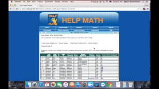 HELP Math Training: Students