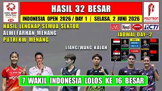 Complete Results for the Indonesia Open 2026 Round of 32 Today ~ ALWI & PUTRI WIN ~ 7 REPRESENTAT...