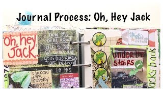Junk Journal With Me:  Journal Process Video: TheReBookery