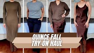 Affordable Luxury Fall Haul | Quince 2025 Try-On