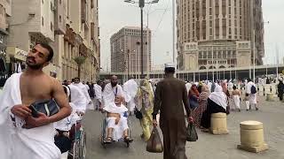 Misfalah qubri Al Haram 🕋 Makkah Tower 🗼 views mashallah subhanallah Allah Hu Akbar ❤️ #shortsfeed