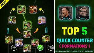 Top 5 Quick Counter Best Formations In eFootball 2026 🤩💥 Best Quick Counter Link-Up Play Formation 🥶