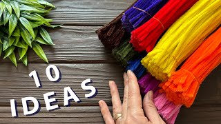 10 IDEAS 💥 Easy Ideas Chenille Pipe Cleaner Chenille Decoration Ideas