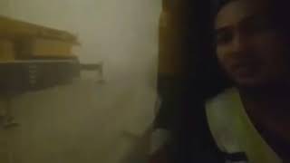 Trapped inside Crane Cabin During Heavy Sandstorm in Jazan Refinery #sandstorm  #craneoperator