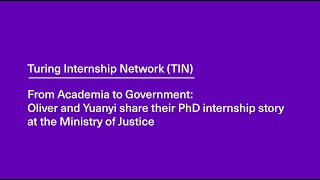 Oliver and Yuanyi Share Their PhD Internship Story at the Ministry of Justice