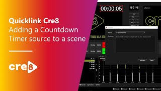 QuickLink StudioPro: Adding a Countdown Timer to a scene