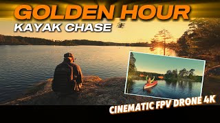 FPV vs Kayak | Epic Golden Hour Chase Over Deep Waters